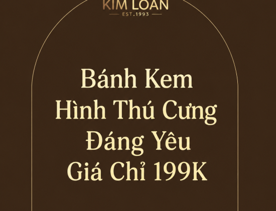 Bánh Kem Hình Thú Cưng Đáng Yêu Giá Chỉ 199K Tại Tiệm Bánh Kim Loan