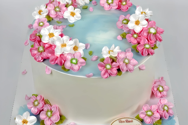 Bánh sinh nhật hoa