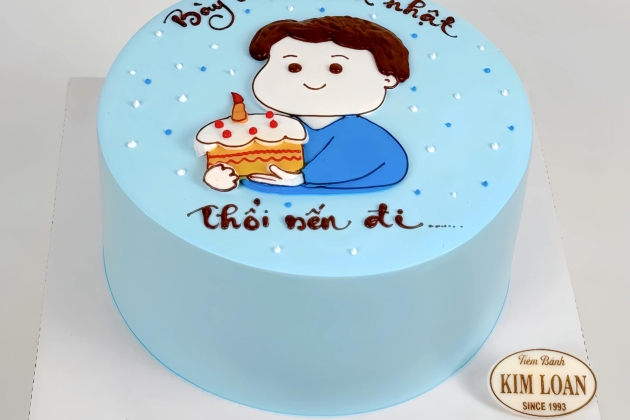 Bánh kem đơn giản dành cho nam