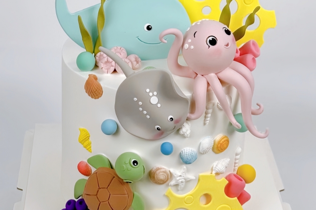 Bánh kem chủ đề đại dương