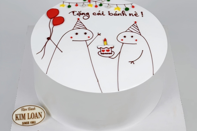 Bánh sinh nhật vẽ hình