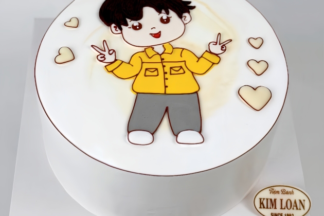 Bánh kem đơn giản dành cho nam