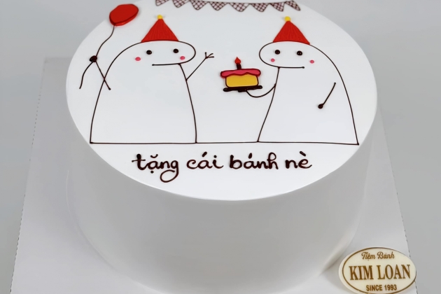 Bánh sinh nhật vẽ hình