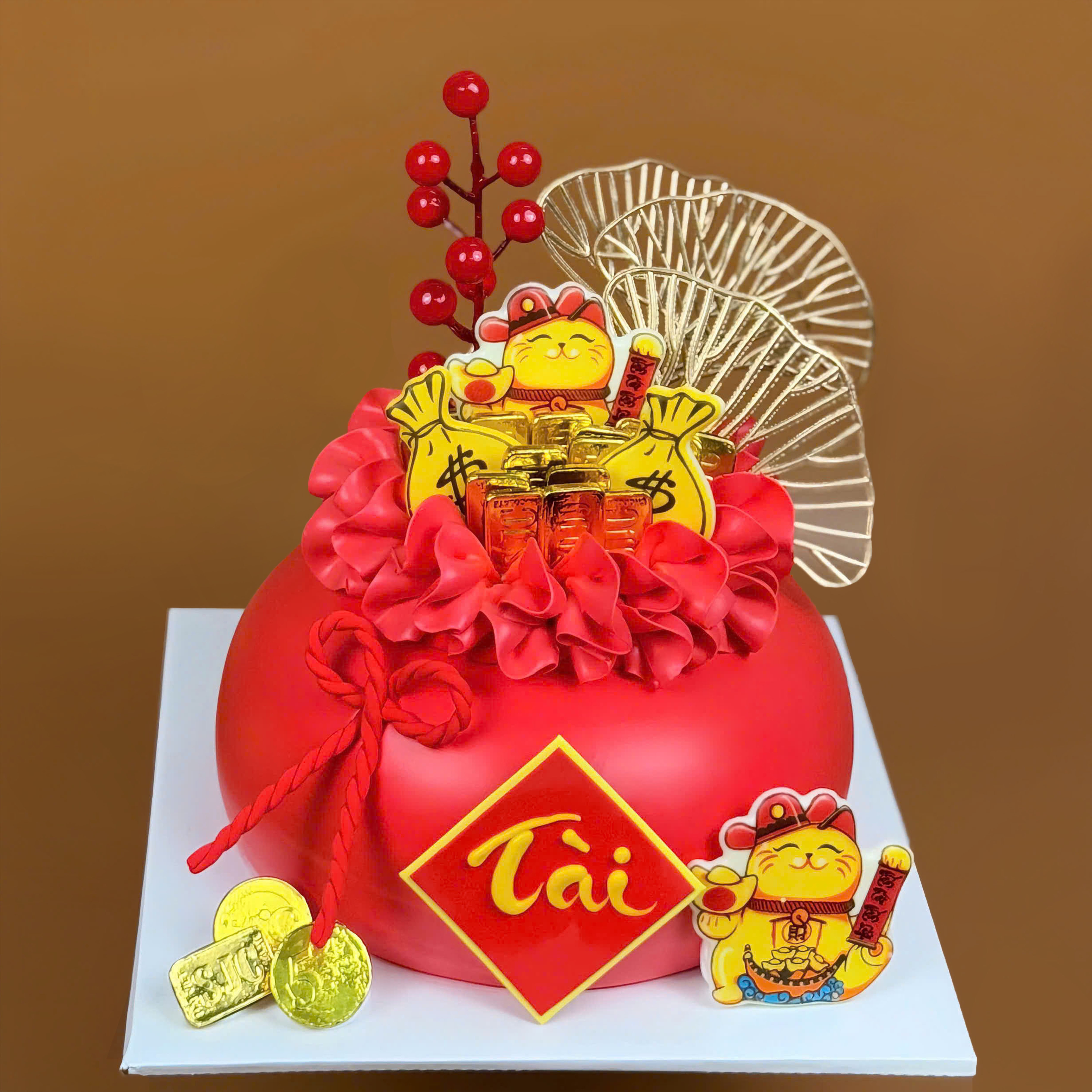 Bánh kem túi vàng