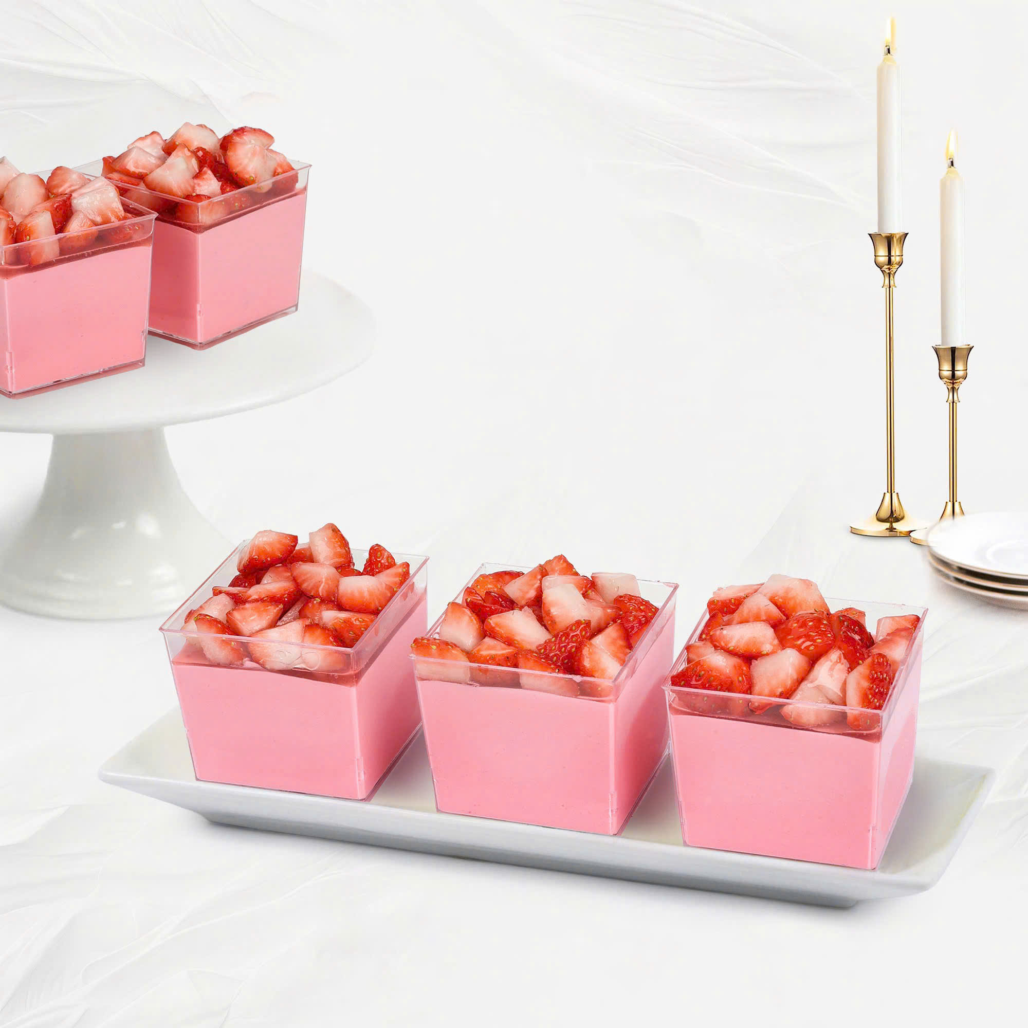 mousse dâu tây mini cho teabreak tiệm bánh kim loan