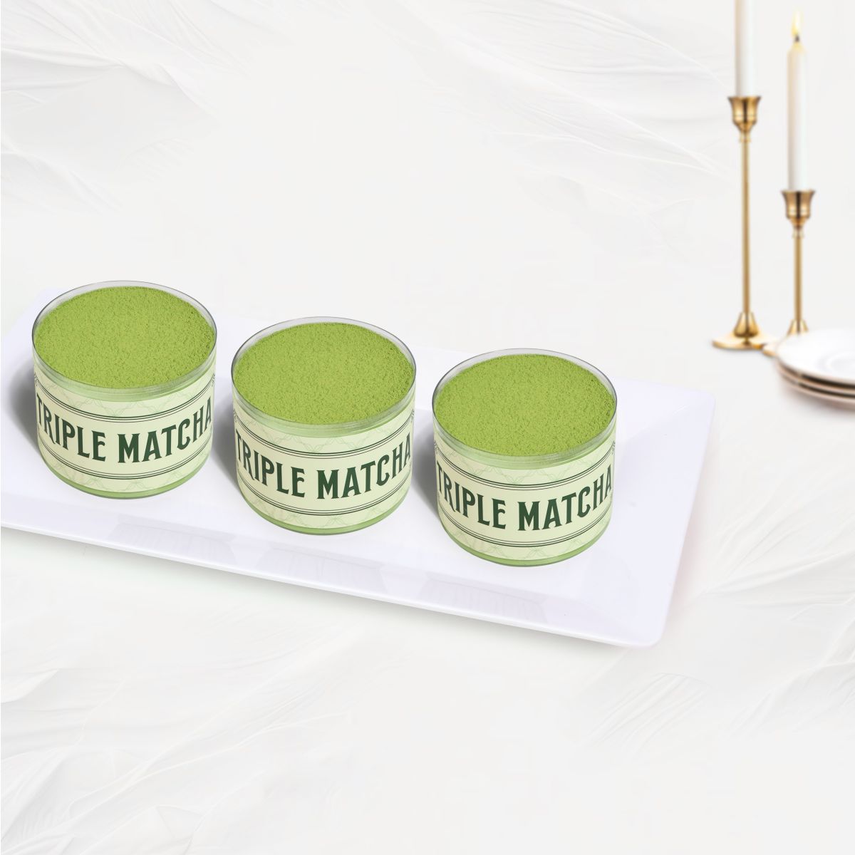 Bộ sưu tập bánh mousse mini hộp tròn với 8 hương vị đa dạng, phù hợp phục vụ Tea Break, hội nghị, workshop và các sự kiện tại TPHCM.