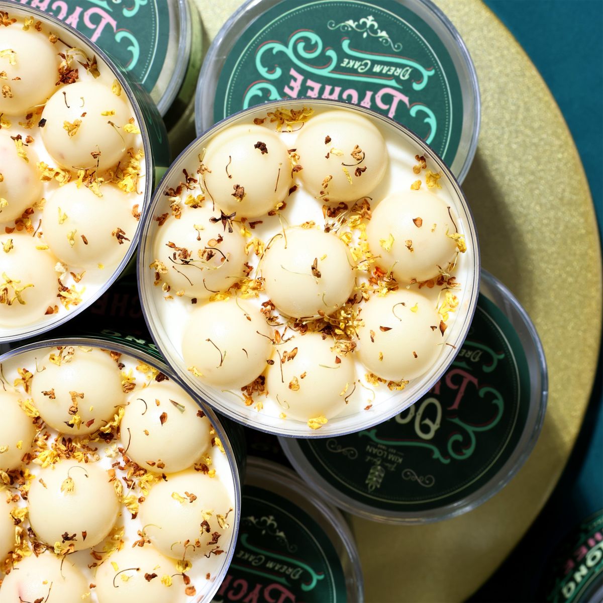 bánh hộp mini ô lông vải cao cấp oolong lychee dream tiệm bánh kim loan