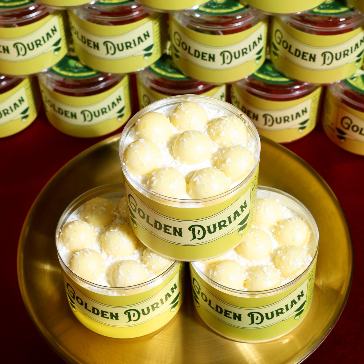 bánh hộp mini sầu riêng musang golden premium tiệm bánh kim loan