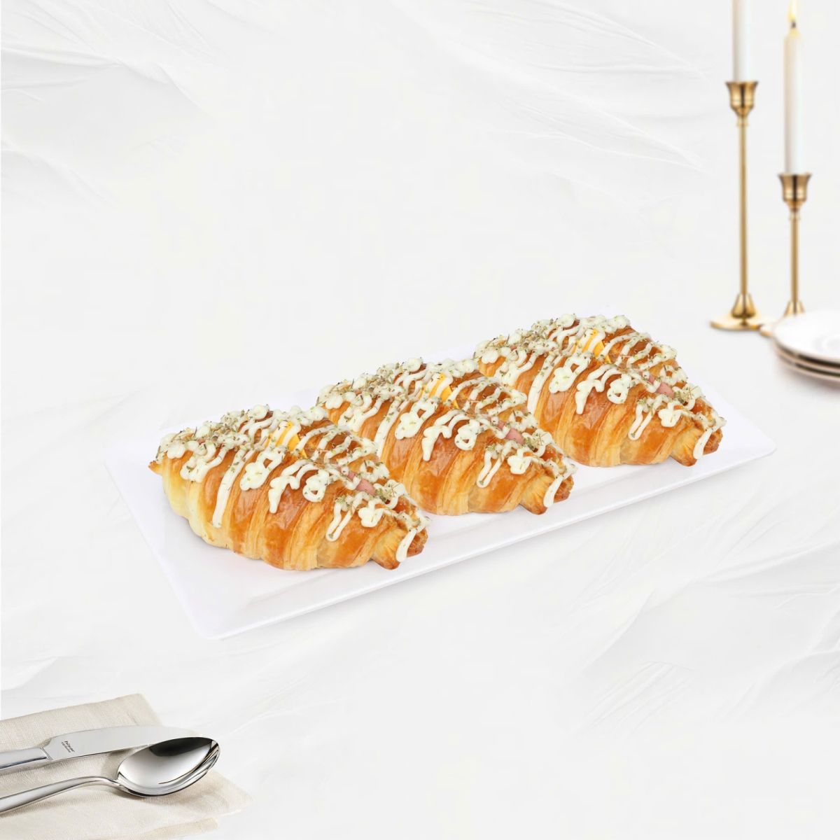 croissant jambon xúc xích