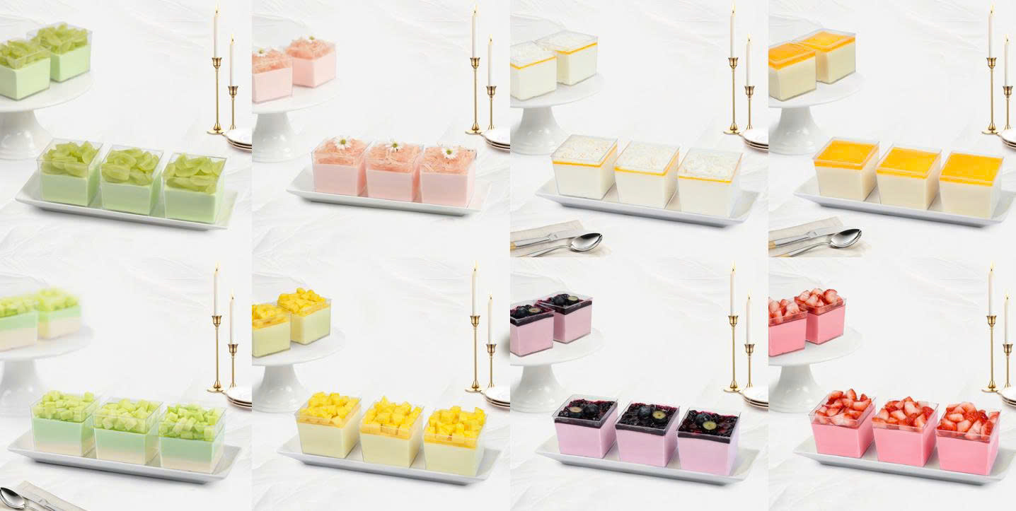 mousse trái cây thanh mát mix vị tiệm bánh kim loan