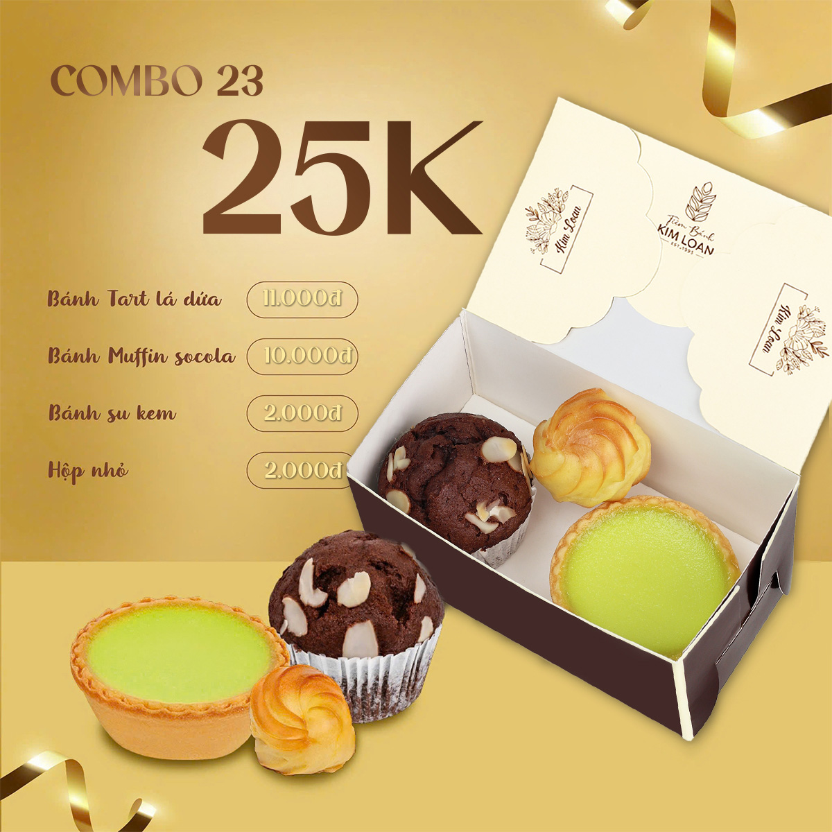 COMBO BÁNH MẶN BÁNH NGỌT TIỆM BÁNH KIM LOAN