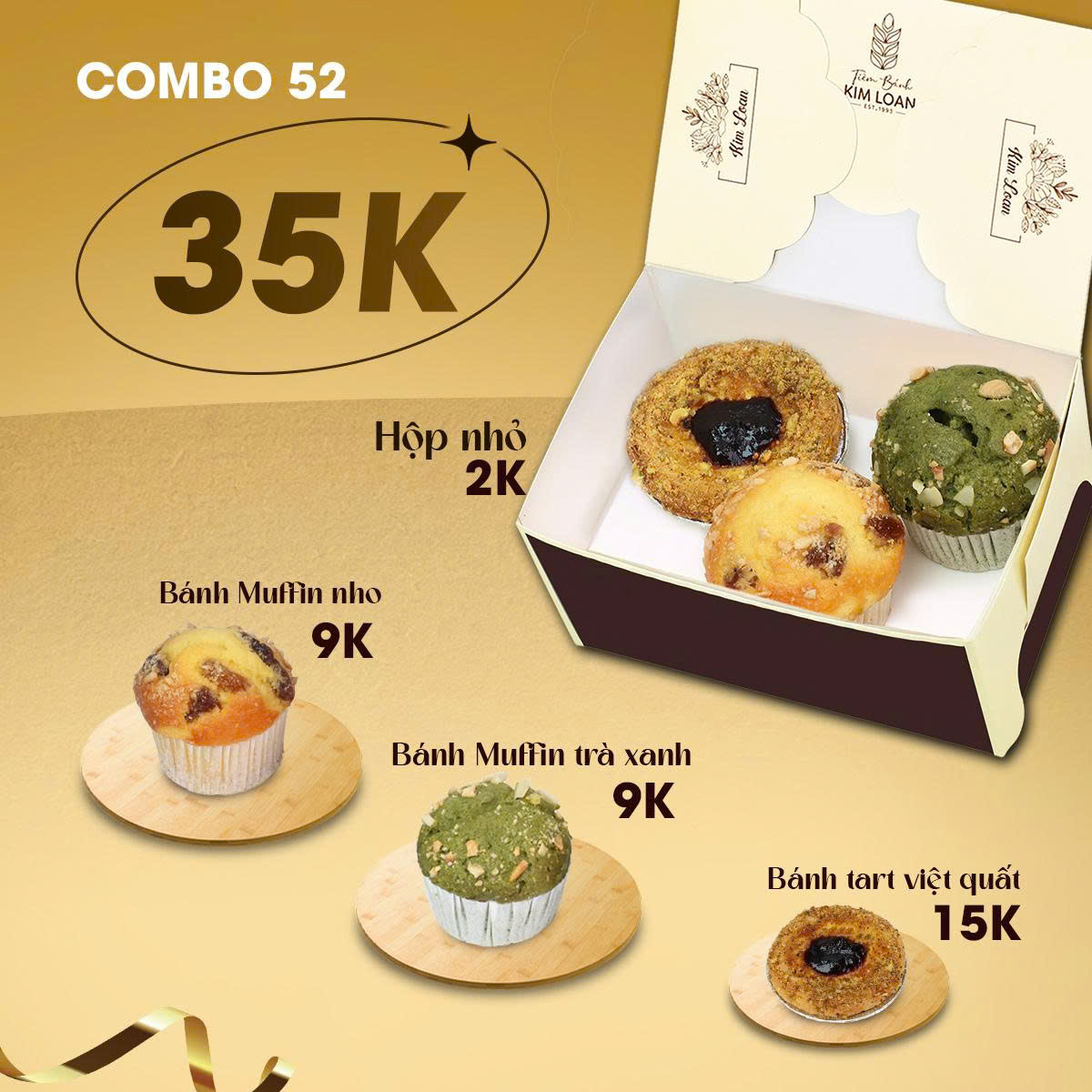 combo bánh mặn bánh ngọt tiệm bánh kim loan