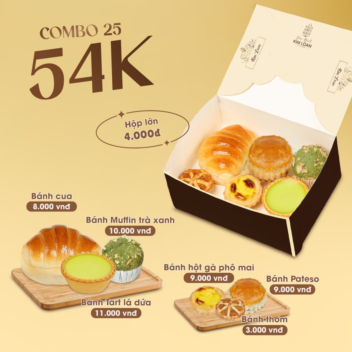COMBO BÁNH MẶN NGỌT CHO NHỮNG BUỔI TIỆC NHẸ, TEABREAK, LIÊN HOAN VĂN PHÒNG HAY ĐÁM TIỆC...