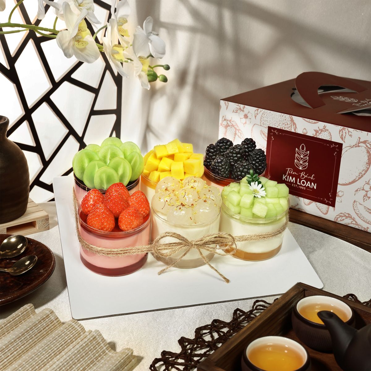 Set quà tặng bánh Mousse trái cây tươi sang trọng giao nhanh tại TP.HCM