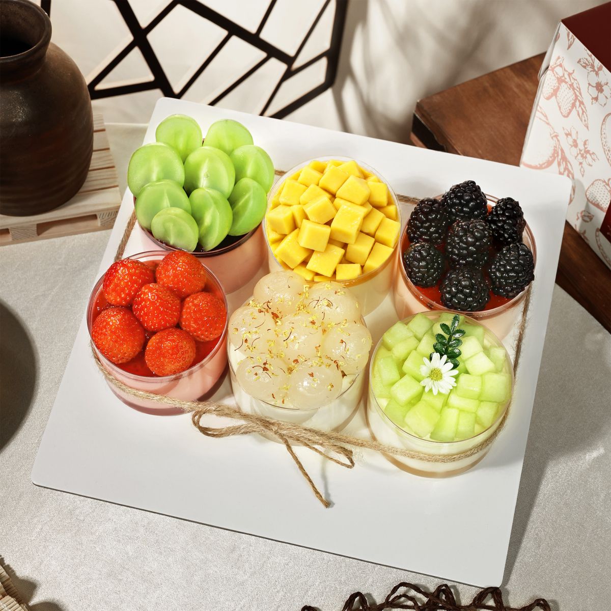 Gift Set Bánh Mousse Trái Cây Tươi 6 vị cao cấp Tiệm Bánh Kim Loan
