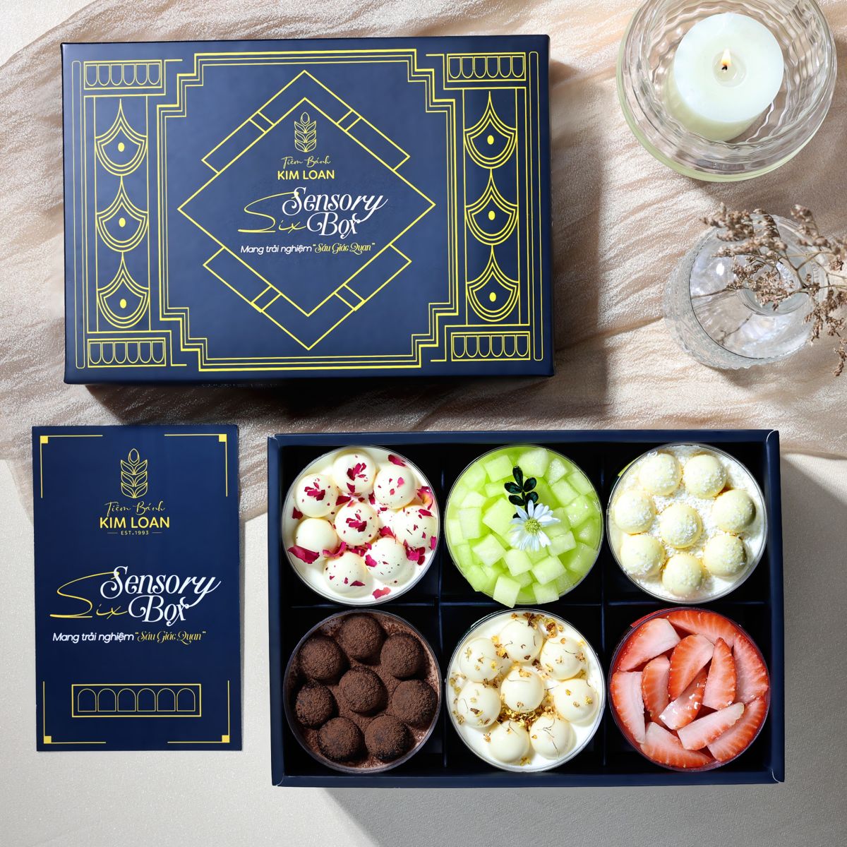 hộp quà tặng đối tác six sensory box cao cấp