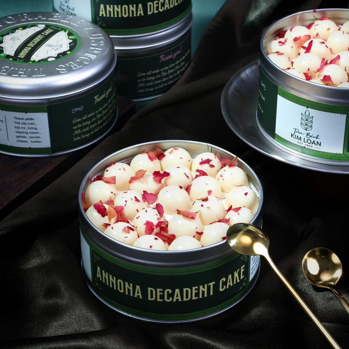 bánh hộp thiếc cao câp mãng cầu annona decadent