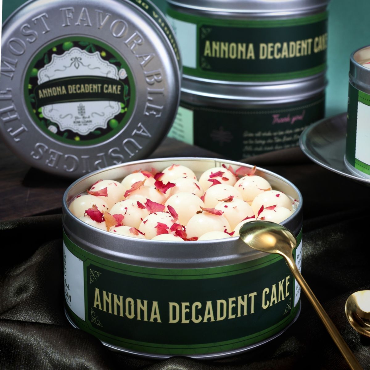 bánh hộp thiếc cao câp mãng cầu annona decadent