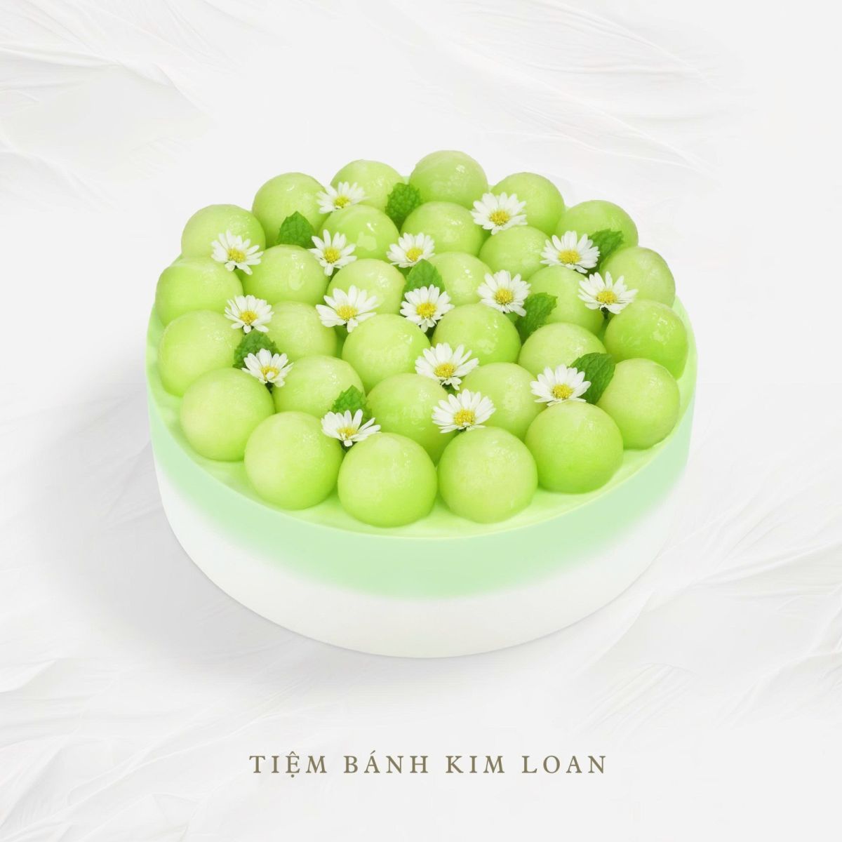 bánh mousse dưa lưới tiệm bánh kim loan bánh ngon sài gòn