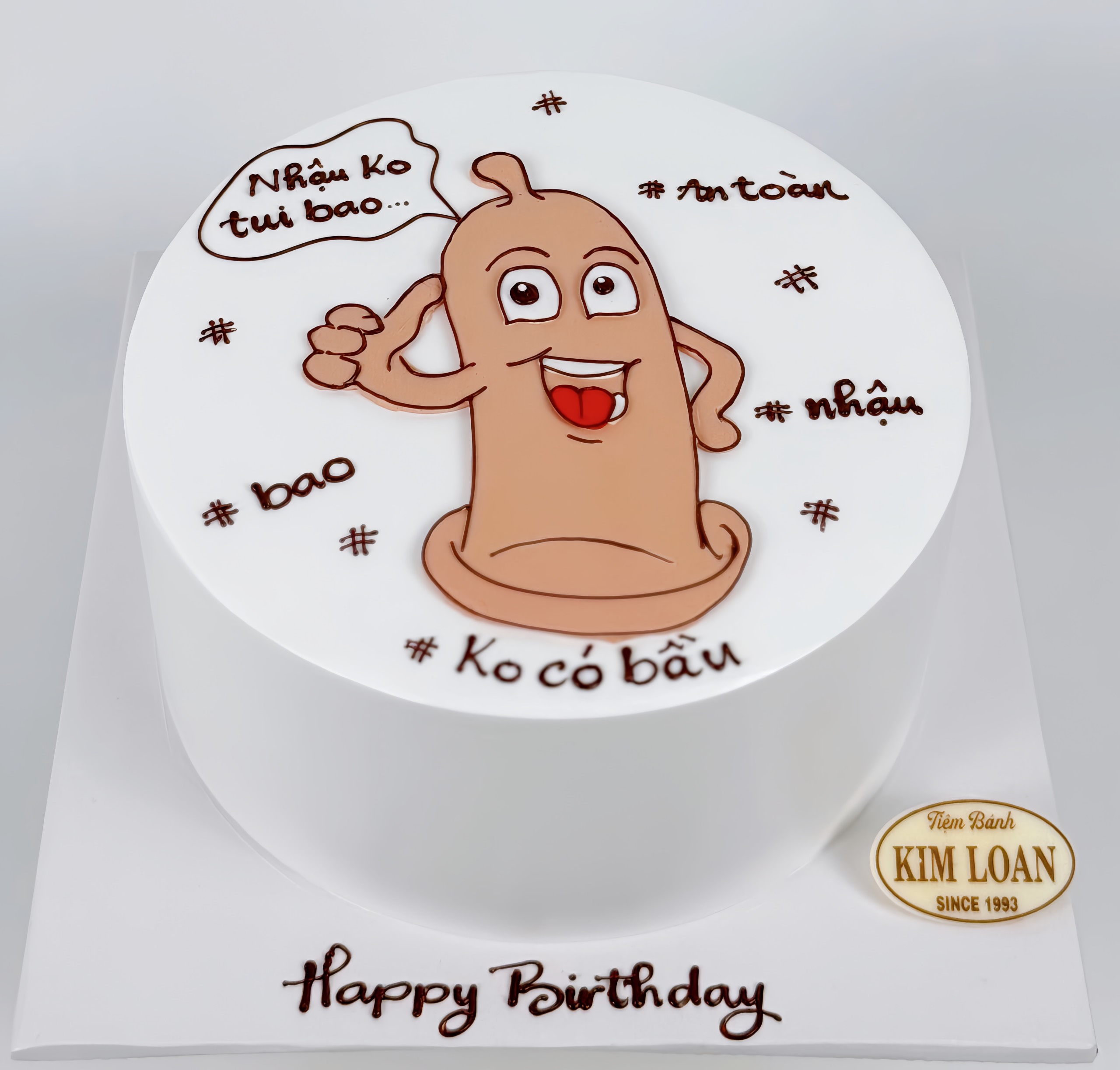 Bánh kem vẽ hình hot trend