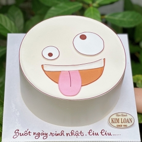 Bánh kem vẽ hình mặt cười