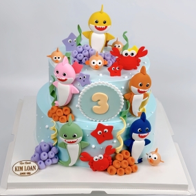 Bánh Kem Baby Shark 2 Tầng