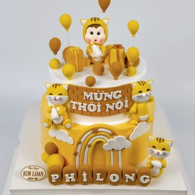 Bánh Kem 2 Tầng Cho Bé Tuổi Mèo
